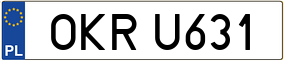 Trailer License Plate